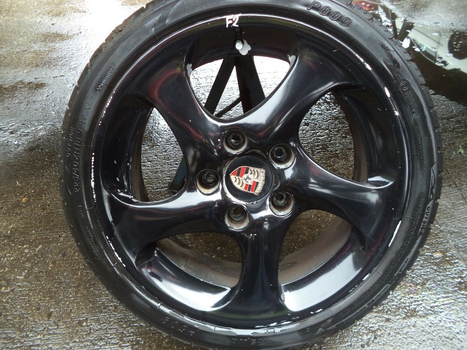 PORSCHE BOXSTER 986 ALLOY WHEELS 986 18 TURBO TWIST ALLOYS K100FLF