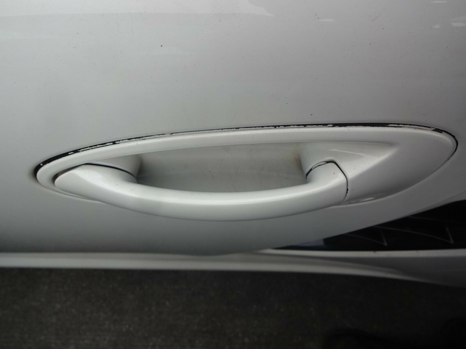 Porsche Boxster 987 Passengers Door Handle 987 White Door Handle WX06