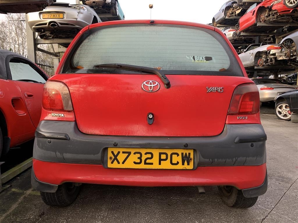 Toyota Yaris Tailgate Complete 2000 Year MK1 RED Toyota Yaris Rear ...