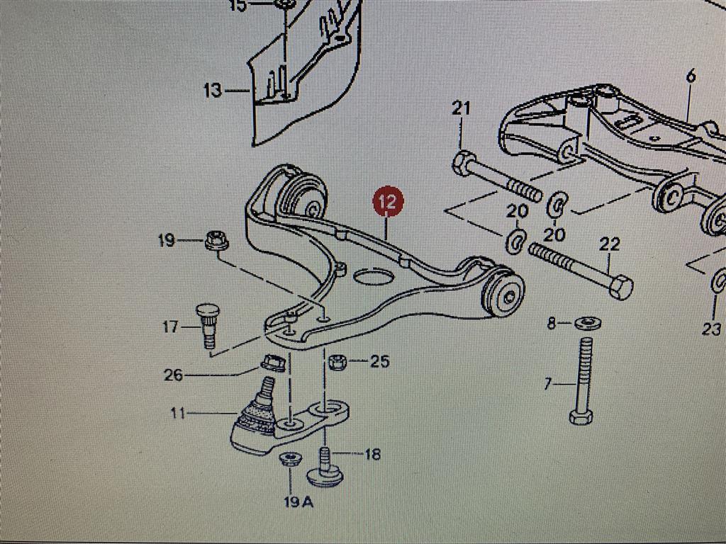 Porsche 993 Front Wishbone Porsche 993 Front A Arm Porsche 993 Front ...