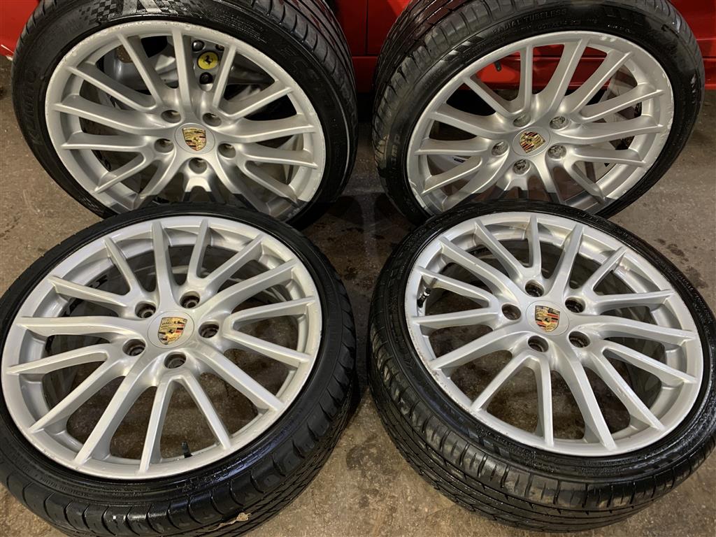 Genuine Oem Porsche Boxster Cayman 987 19 Alloy Wheels S Sport Design 