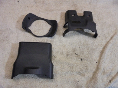 Porsche 986 / 996 Steering Column Shroud / Covers in Black 986/996 Stg 3 Piece Yard SF122